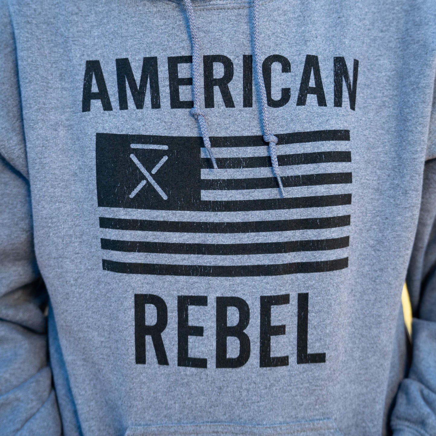 
                  
                    American Rebel Hoodie - Heather Grey
                  
                